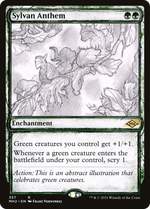 Sylvan Anthem (MH2-357) - Modern Horizons 2: (Showcase) - Poke-Collect