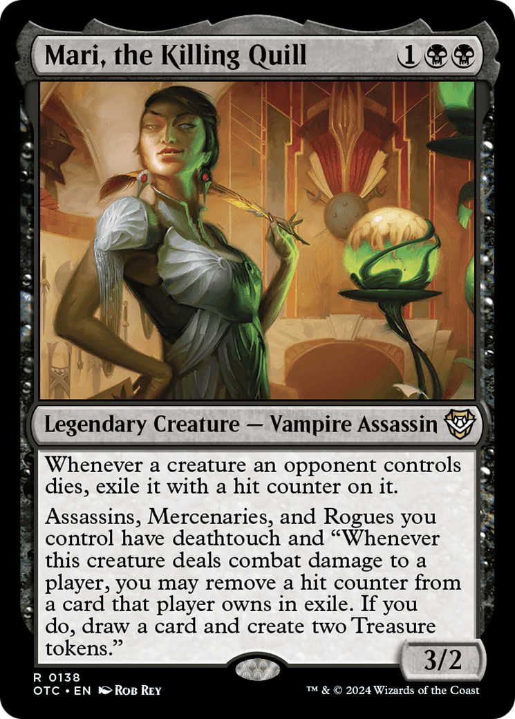 Mari, the Killing Quill (OTC-138) - Outlaws of Thunder Junction Commander - Poke-Collect