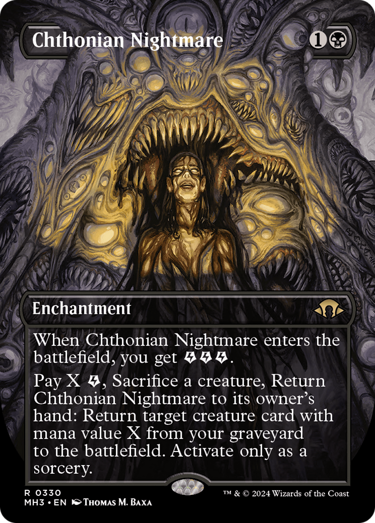 Chthonian Nightmare (Borderless) (MH3-330) - Modern Horizons 3 (Borderless) - Poke-Collect