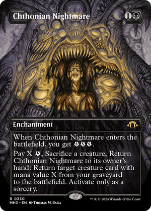 Chthonian Nightmare (Borderless) (MH3-330) - Modern Horizons 3 (Borderless) - Poke-Collect