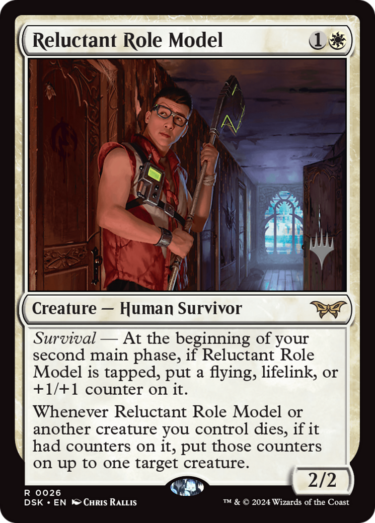 Reluctant Role Model (PDSK-26P) - Duskmourn: House of Horror Promos - Poke-Collect