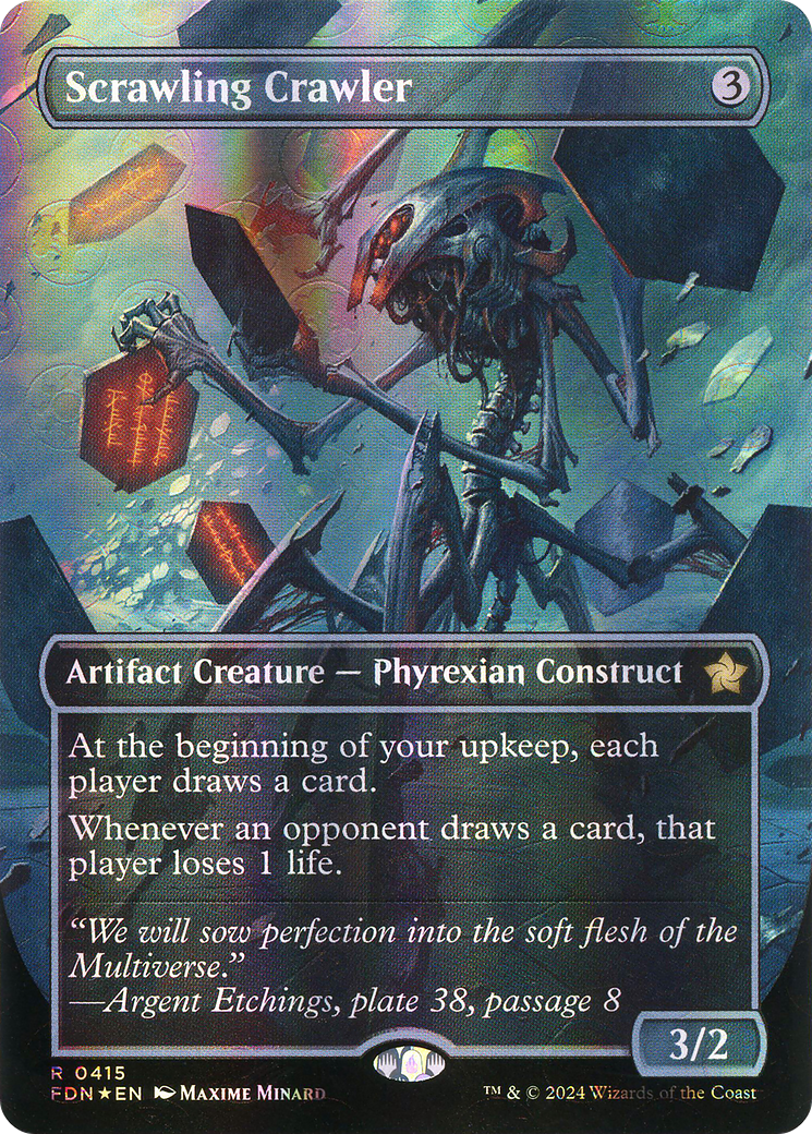 Scrawling Crawler (FDN-415) - Foundations (Borderless) Foil - Poke-Collect