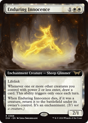 Enduring Innocence (DSK-368) - Duskmourn: House of Horror: (Extended Art, enchantment) - Poke-Collect