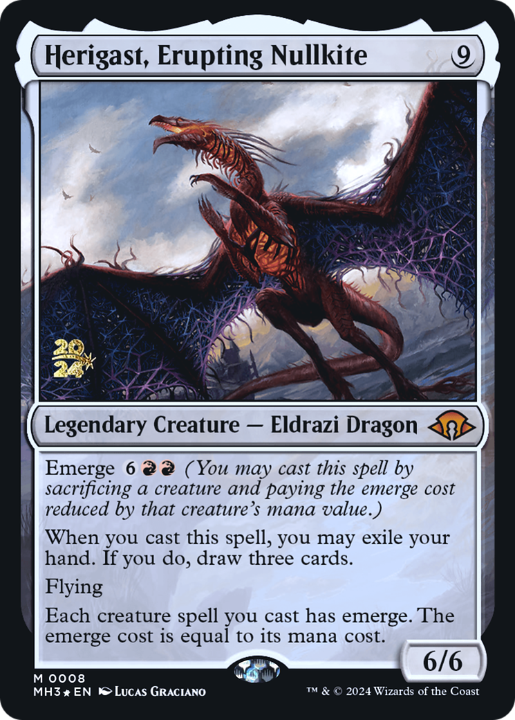 Herigast, Erupting Nullkite (PRE-008) - Modern Horizons 3 Promos Foil - Poke-Collect