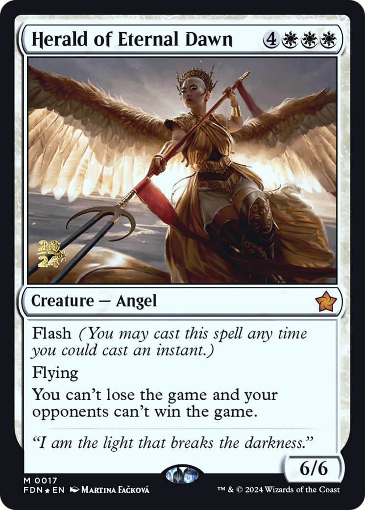 Herald of Eternal Dawn (PRE-017) - Foundations Promos Foil - Poke-Collect