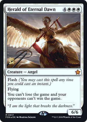 Herald of Eternal Dawn (PRE-017) - Foundations Promos Foil - Poke-Collect