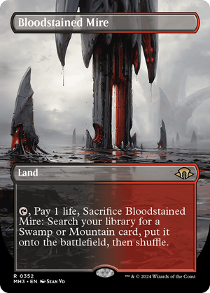 Bloodstained Mire (Borderless) (MH3-352) - Modern Horizons 3 (Borderless) - Poke-Collect