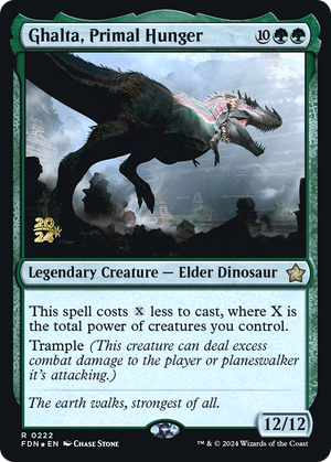 Ghalta, Primal Hunger (PRE-222) - Foundations Promos Foil - Poke-Collect