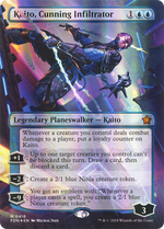 Kaito, Cunning Infiltrator (FDN-418) - Foundations (Borderless) Foil - Poke-Collect