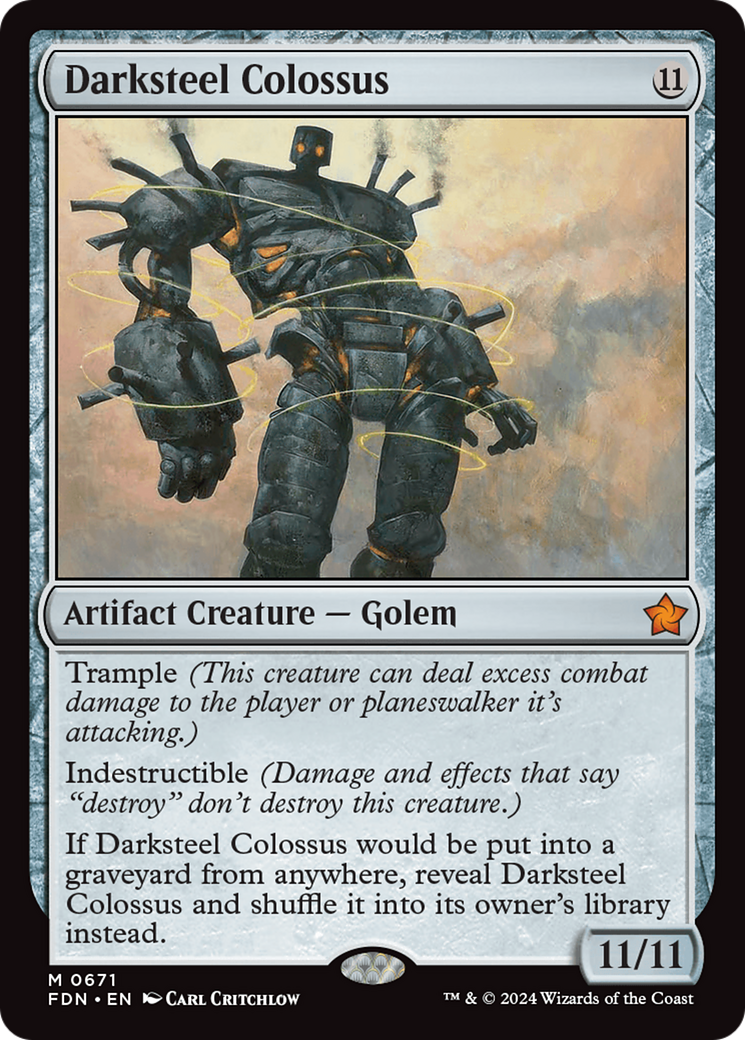 Darksteel Colossus (FDN-671) - Foundations - Poke-Collect
