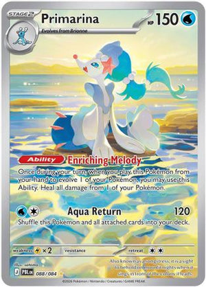 Primarina - 088/084 88 - ME05 Pitch Black Holofoil