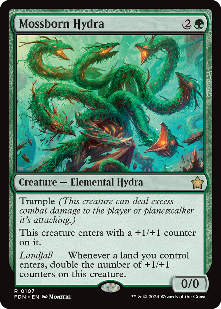Mossborn Hydra (FDN-107) - Foundations - Poke-Collect