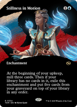 Stillness in Motion (TDM-334) - Tarkir: Dragonstorm: (Showcase, enchantment) (Borderless) Foil - Poke-Collect