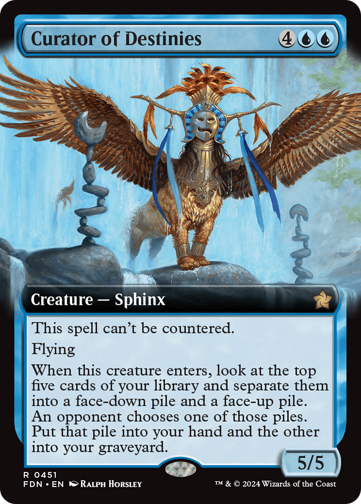Curator of Destinies (FDN-451) - Foundations: (Extended Art) - Poke-Collect