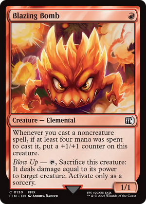 Blazing Bomb (FIN-130) - FINAL FANTASY Foil - Poke-Collect