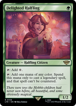 Delighted Halfling (LTR-158) - The Lord of the Rings: Tales of Middle-earth Foil - Poke-Collect