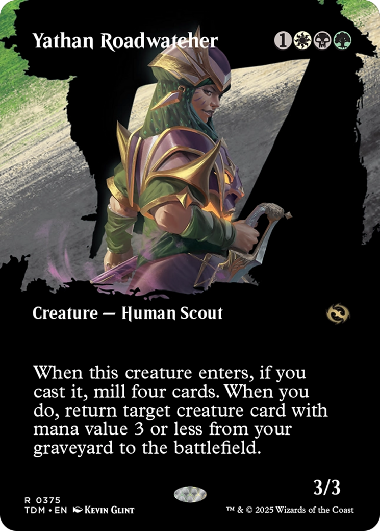 Yathan Roadwatcher (TDM-375) - Tarkir: Dragonstorm: (Showcase) (Borderless) - Poke-Collect