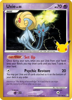 Uxie 43 - ME 30th Celebration Classic Collection Holofoil