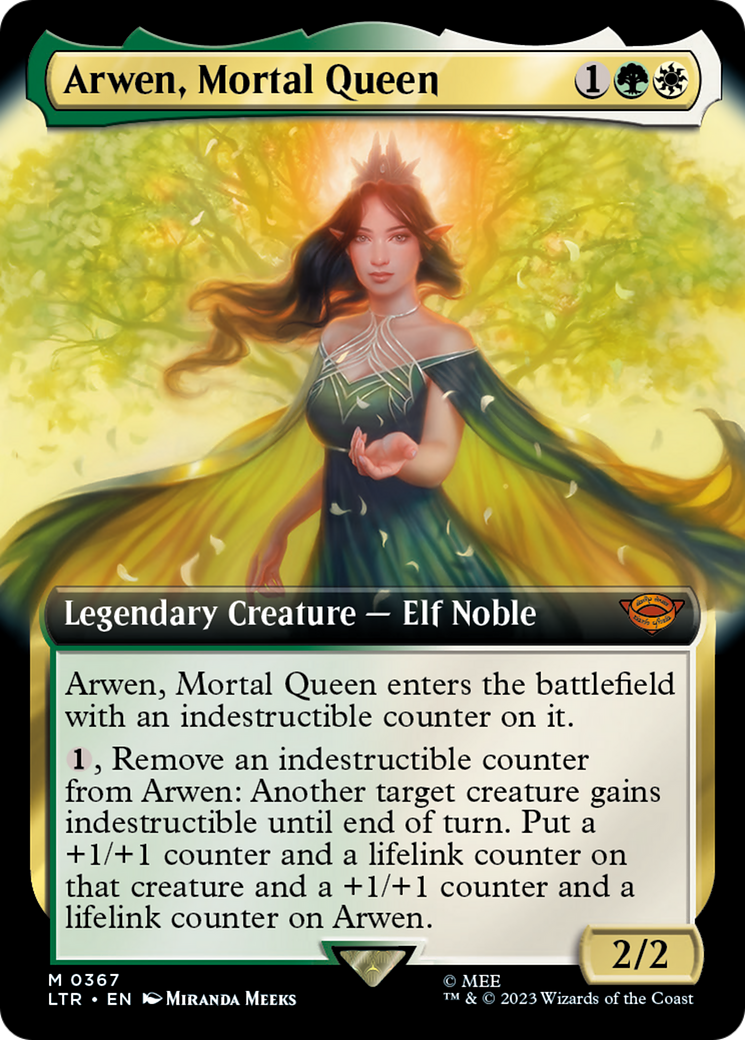 Arwen, Mortal Queen (LTR-367) - The Lord of the Rings: Tales of Middle-earth: (Extended Art) Foil - Poke-Collect