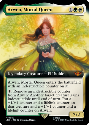 Arwen, Mortal Queen (LTR-367) - The Lord of the Rings: Tales of Middle-earth: (Extended Art) Foil - Poke-Collect