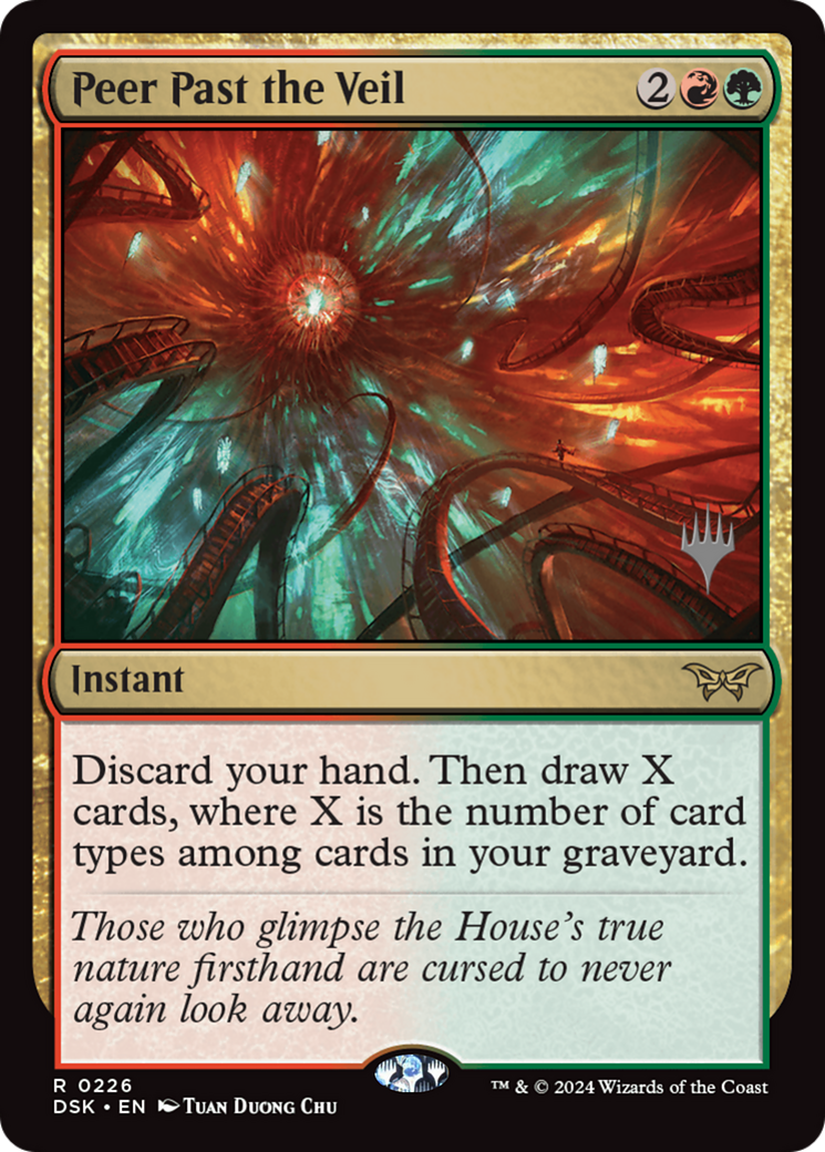 Peer Past the Veil (PPDSK-226) - Duskmourn: House of Horror Promos - Poke-Collect