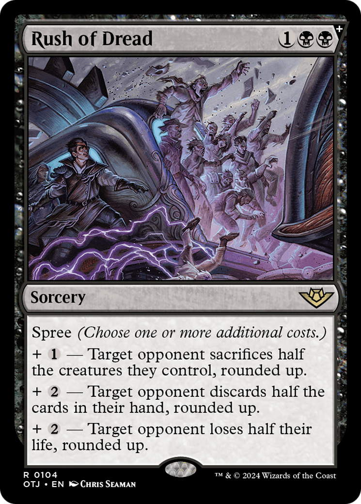 Rush of Dread (OTJ-104) - Outlaws of Thunder Junction: (spree) Foil - Poke-Collect