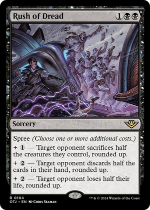 Rush of Dread (OTJ-104) - Outlaws of Thunder Junction: (spree) Foil - Poke-Collect