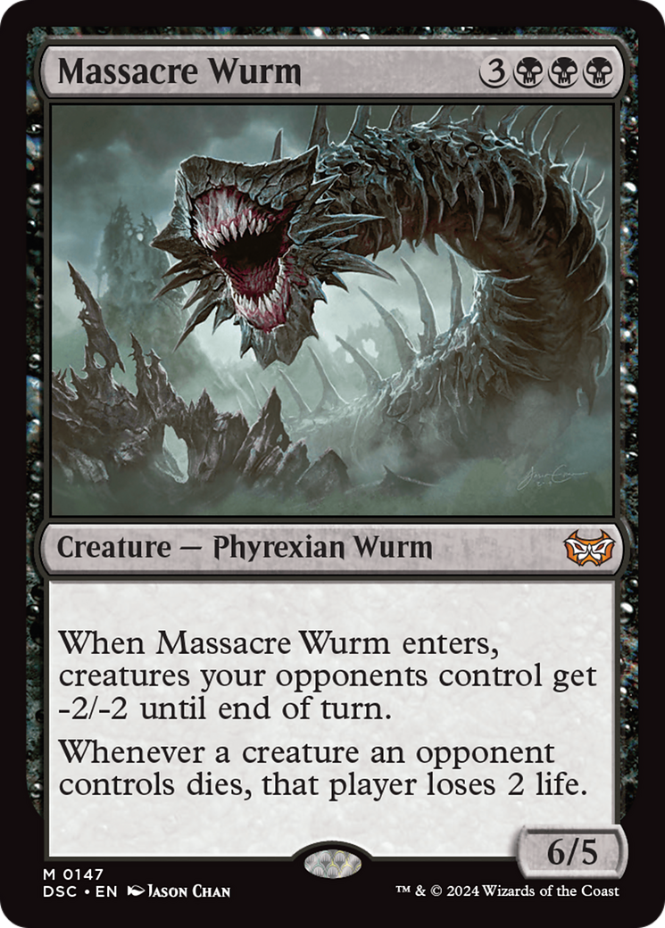 Massacre Wurm (DSC-147) - Duskmourn: House of Horror Commander - Poke-Collect