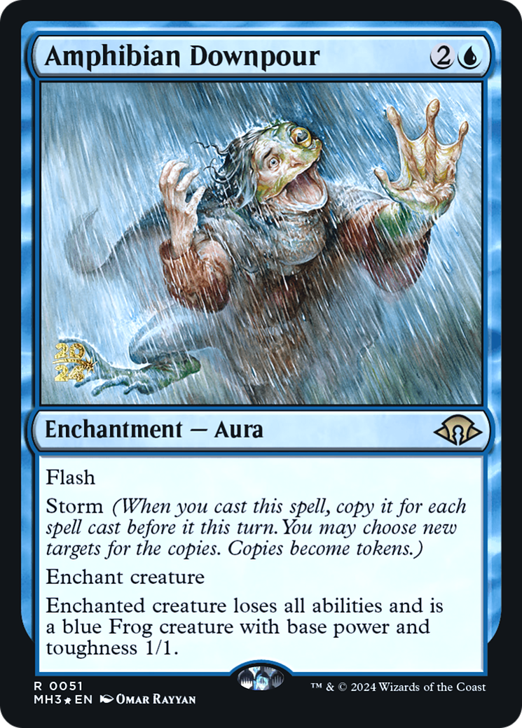 Amphibian Downpour (PRE-051) - Modern Horizons 3 Promos Foil - Poke-Collect
