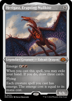 Herigast, Erupting Nullkite (Foil Etched) (MH3-474) - Modern Horizons 3 Foil - Poke-Collect