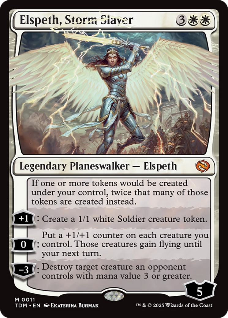 Elspeth, Storm Slayer (TDM-011) - Tarkir: Dragonstorm Foil - Poke-Collect