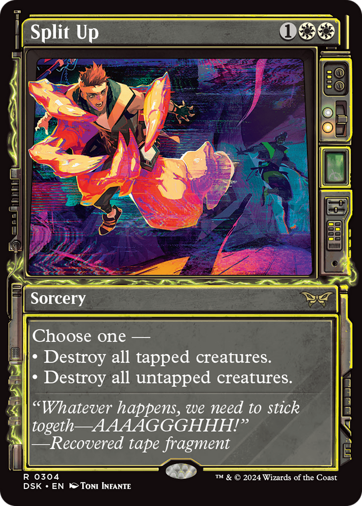 Split Up (DSK-304) - Duskmourn: House of Horror: (Showcase) Foil - Poke-Collect