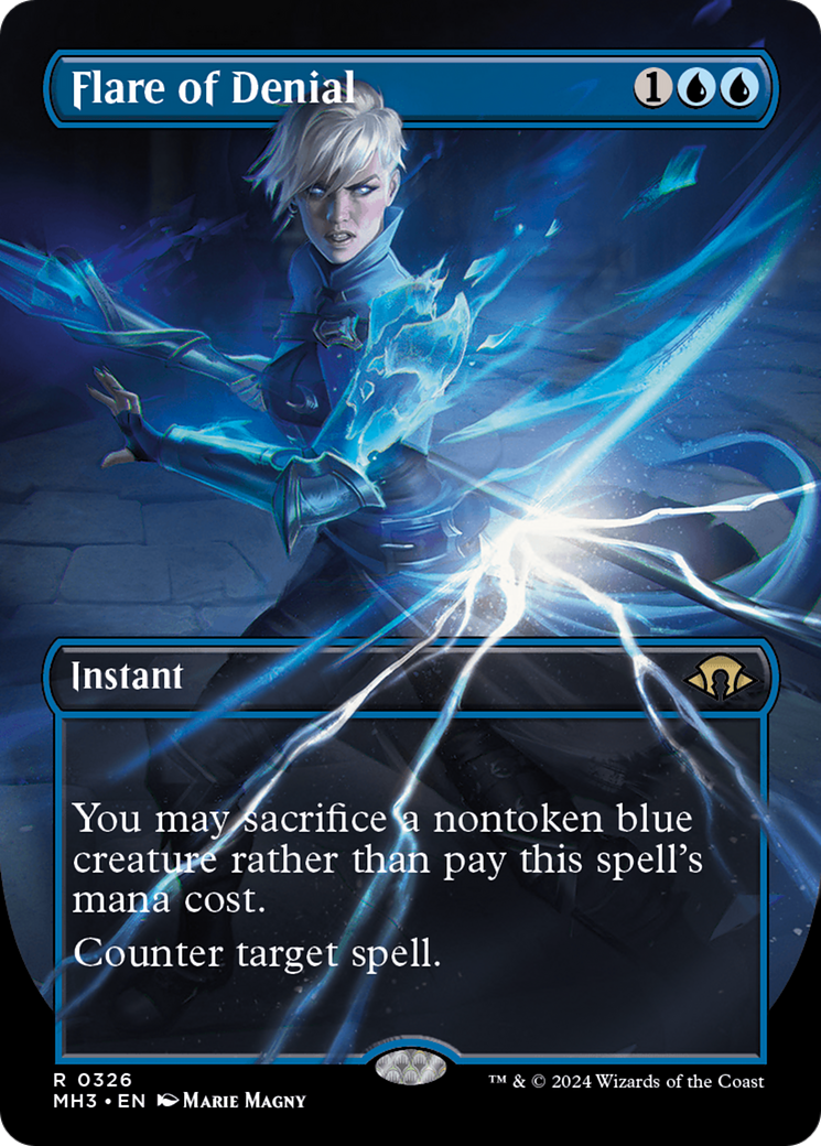 Flare of Denial (Borderless) (MH3-326) - Modern Horizons 3 (Borderless) - Poke-Collect