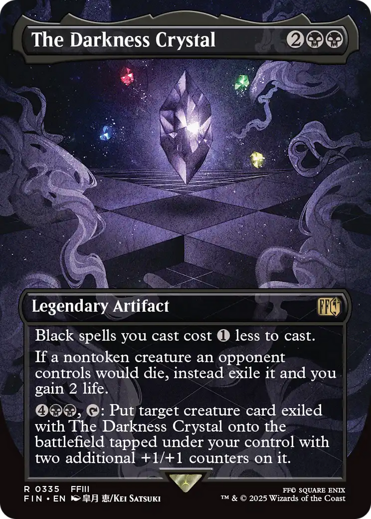 The Darkness Crystal (FIN-335) - FINAL FANTASY (Borderless) Foil - Poke-Collect