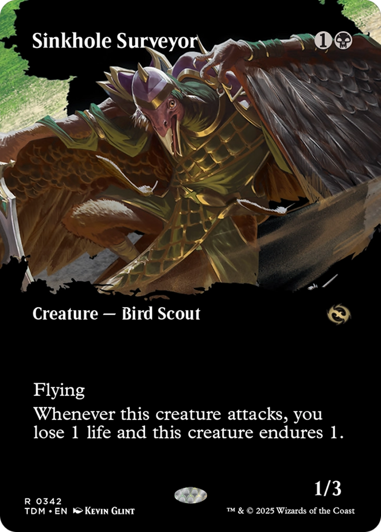 Sinkhole Surveyor (TDM-342) - Tarkir: Dragonstorm: (Showcase) (Borderless) - Poke-Collect