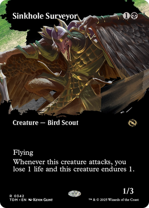 Sinkhole Surveyor (TDM-342) - Tarkir: Dragonstorm: (Showcase) (Borderless) - Poke-Collect