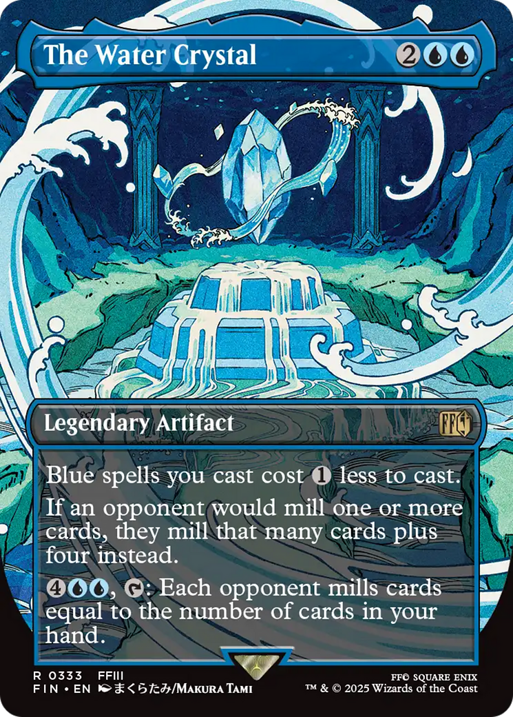 The Water Crystal (FIN-333) - FINAL FANTASY (Borderless) Foil - Poke-Collect