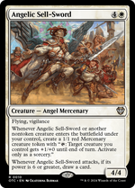 Angelic Sell-Sword (OTC-010) - Outlaws of Thunder Junction Commander - Poke-Collect
