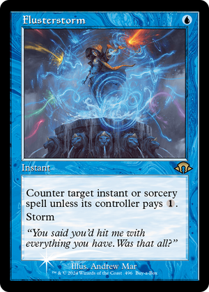 Flusterstorm (Retro Frame) (BABP-496) - Modern Horizons 3 Foil - Poke-Collect