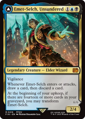 Emet-Selch, Unsundered // Hades, Sorcerer of Eld (FIN-218) - FINAL FANTASY Foil - Poke-Collect