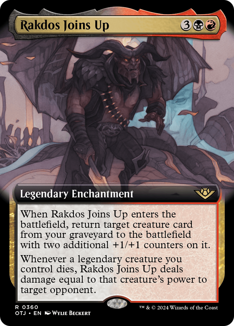 Rakdos Joins Up (OTJ-360) - Outlaws of Thunder Junction: (Extended Art) Foil - Poke-Collect