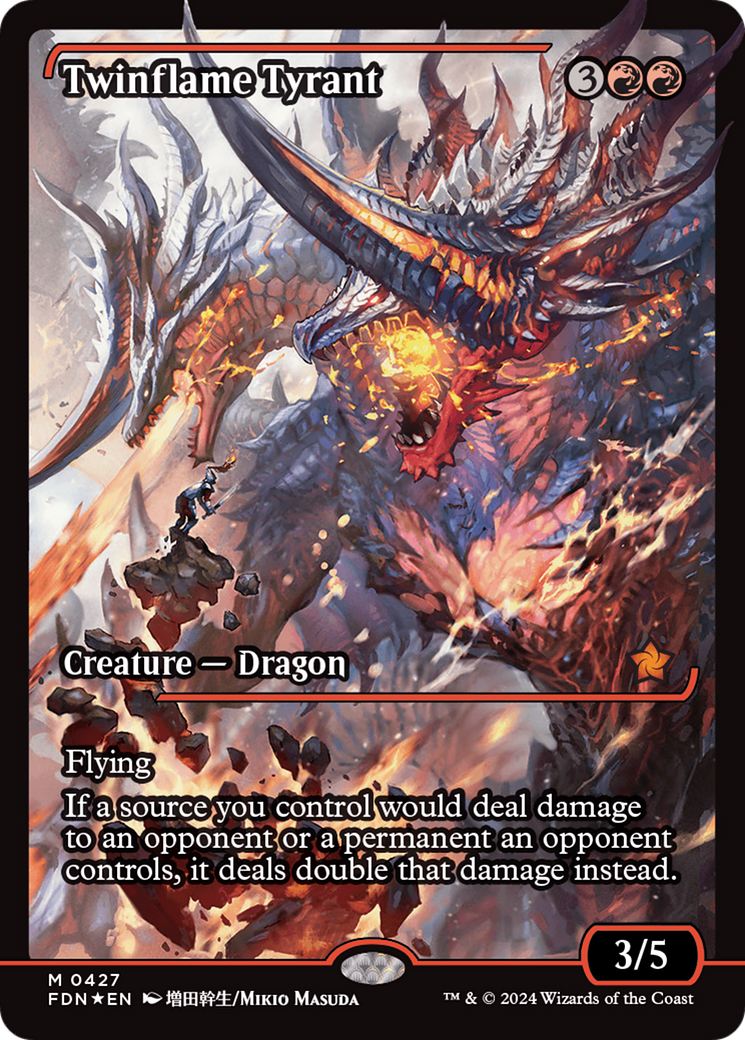 Twinflame Tyrant (FDN-427) - Foundations: (Showcase) Foil - Poke-Collect