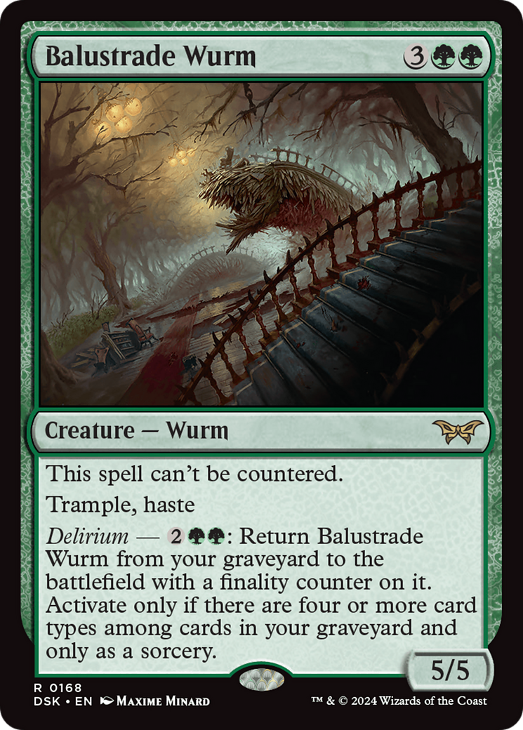 Balustrade Wurm (DSK-168) - Duskmourn: House of Horror - Poke-Collect