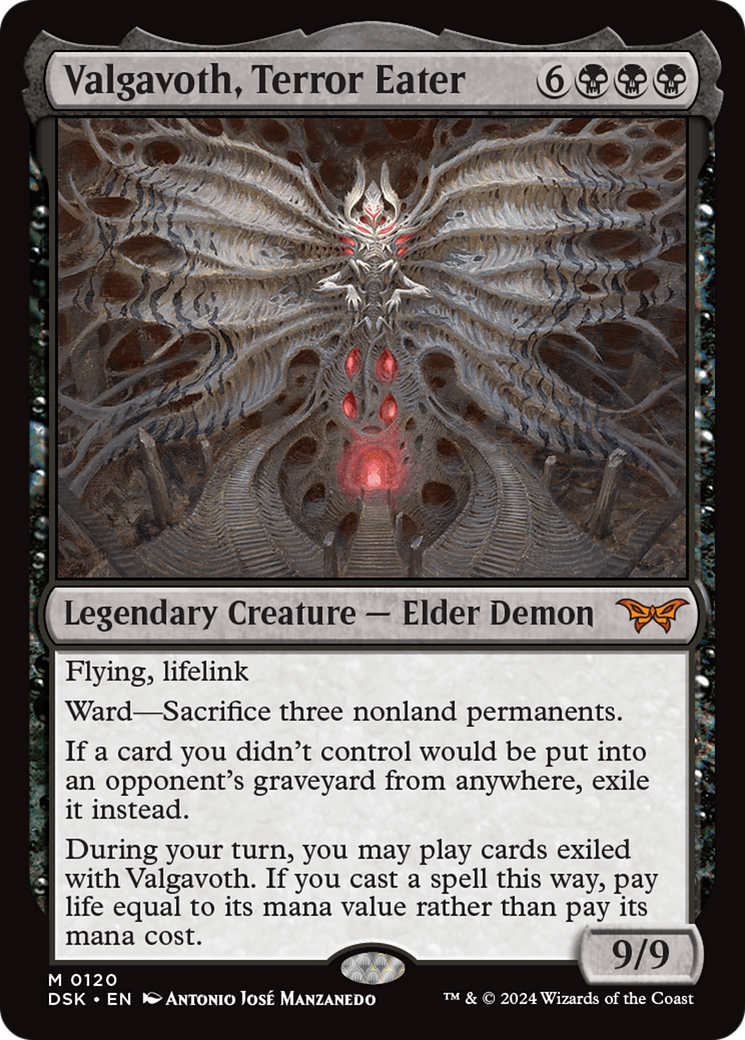 Valgavoth, Terror Eater (DSK-120) - Duskmourn: House of Horror Foil - Poke-Collect