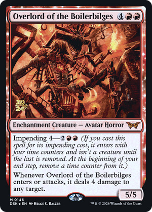 Overlord of the Boilerbilges (PRE-146) - Duskmourn: House of Horror Promos: (enchantment) Foil - Poke-Collect