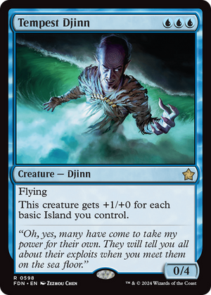 Tempest Djinn (FDN-598) - Foundations - Poke-Collect