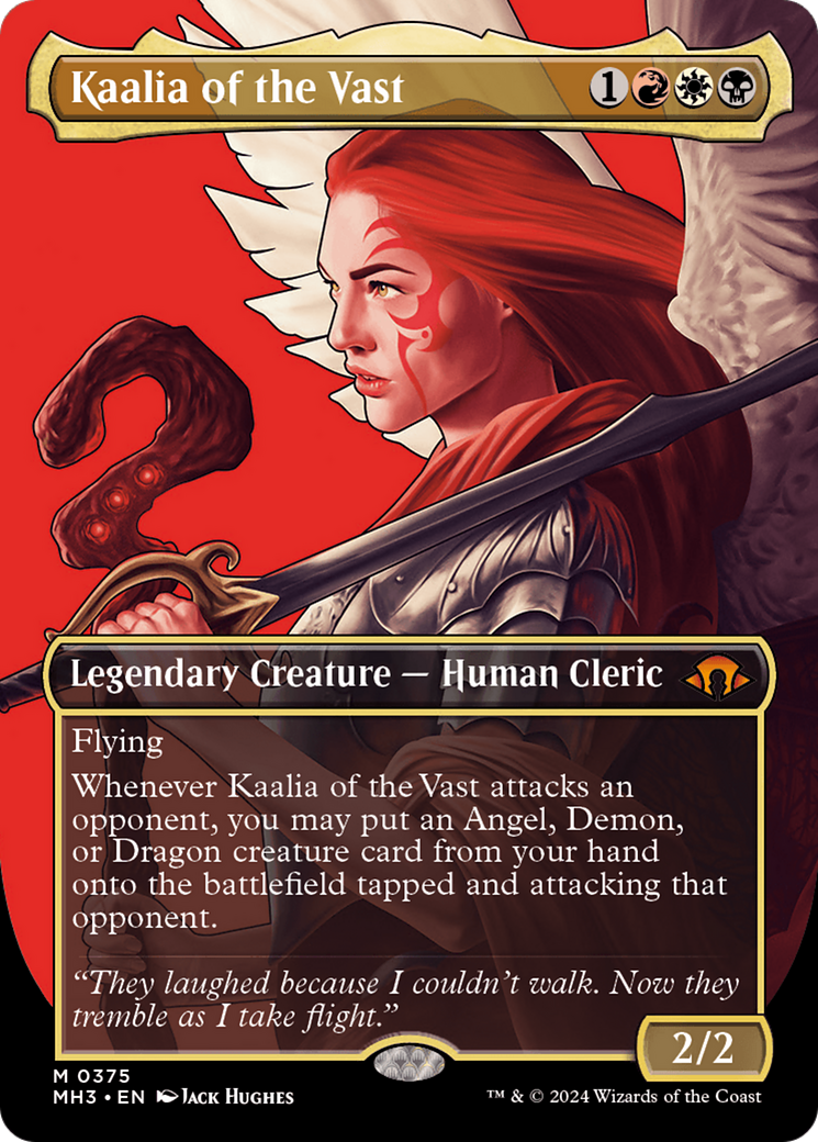 Kaalia of the Vast (Borderless) (0375) (MH3-375) - Modern Horizons 3 (Borderless) Foil - Poke-Collect