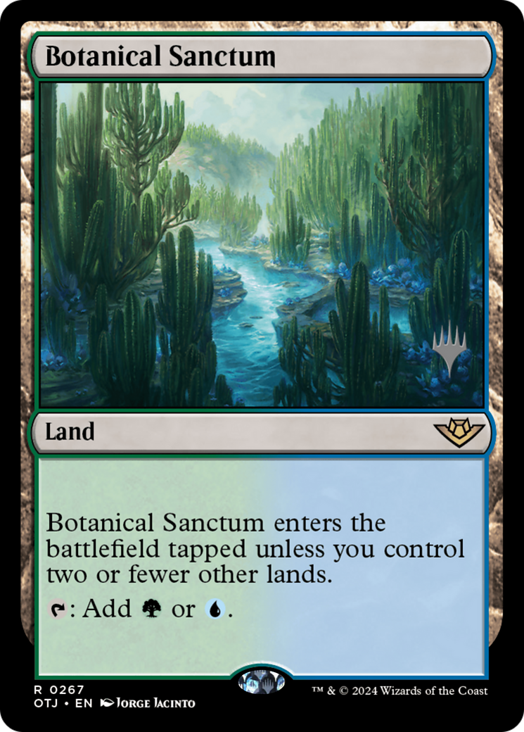 Botanical Sanctum (PPOTJ-267) - Outlaws of Thunder Junction Promos Foil - Poke-Collect
