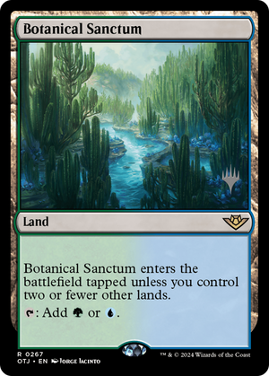 Botanical Sanctum (PPOTJ-267) - Outlaws of Thunder Junction Promos Foil - Poke-Collect