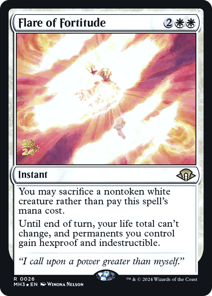 Flare of Fortitude (PRE-026) - Modern Horizons 3 Promos Foil - Poke-Collect